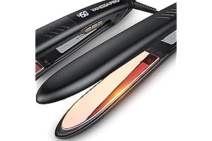 Professional Titanium Hair Straightener for Sleek and Curly Styles