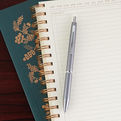 Miniatura 6 de PILOT Acroball 1000 Ultra-Premium Bolígrafo de Punta de Bola Recargable y Retráctil, Barril Gris, Punta Fina, Tinta Negra, Bolígrafo Individual