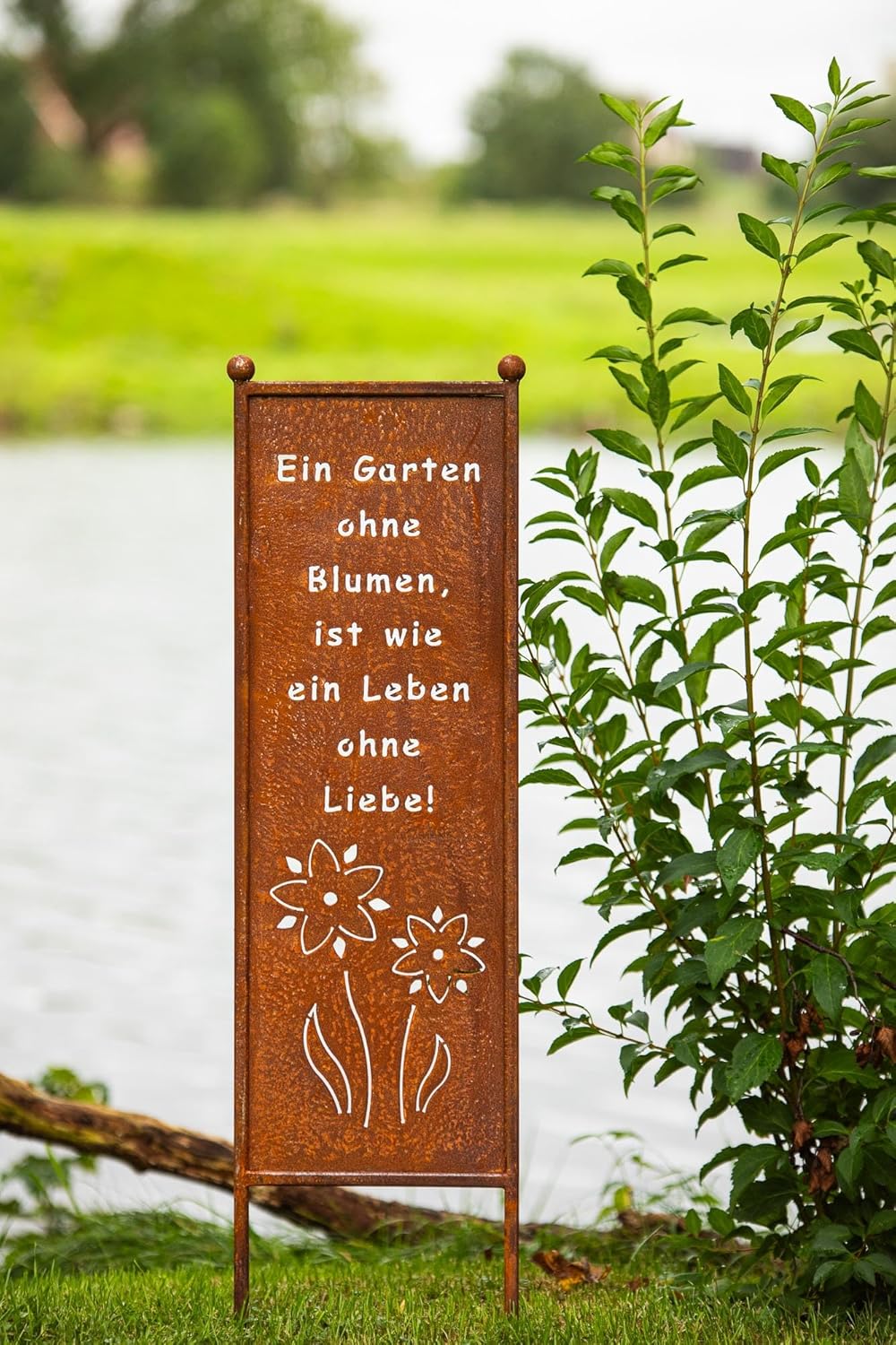 Personalisiertes Gartenschild Rost - Gravur Mit Eigenem Text