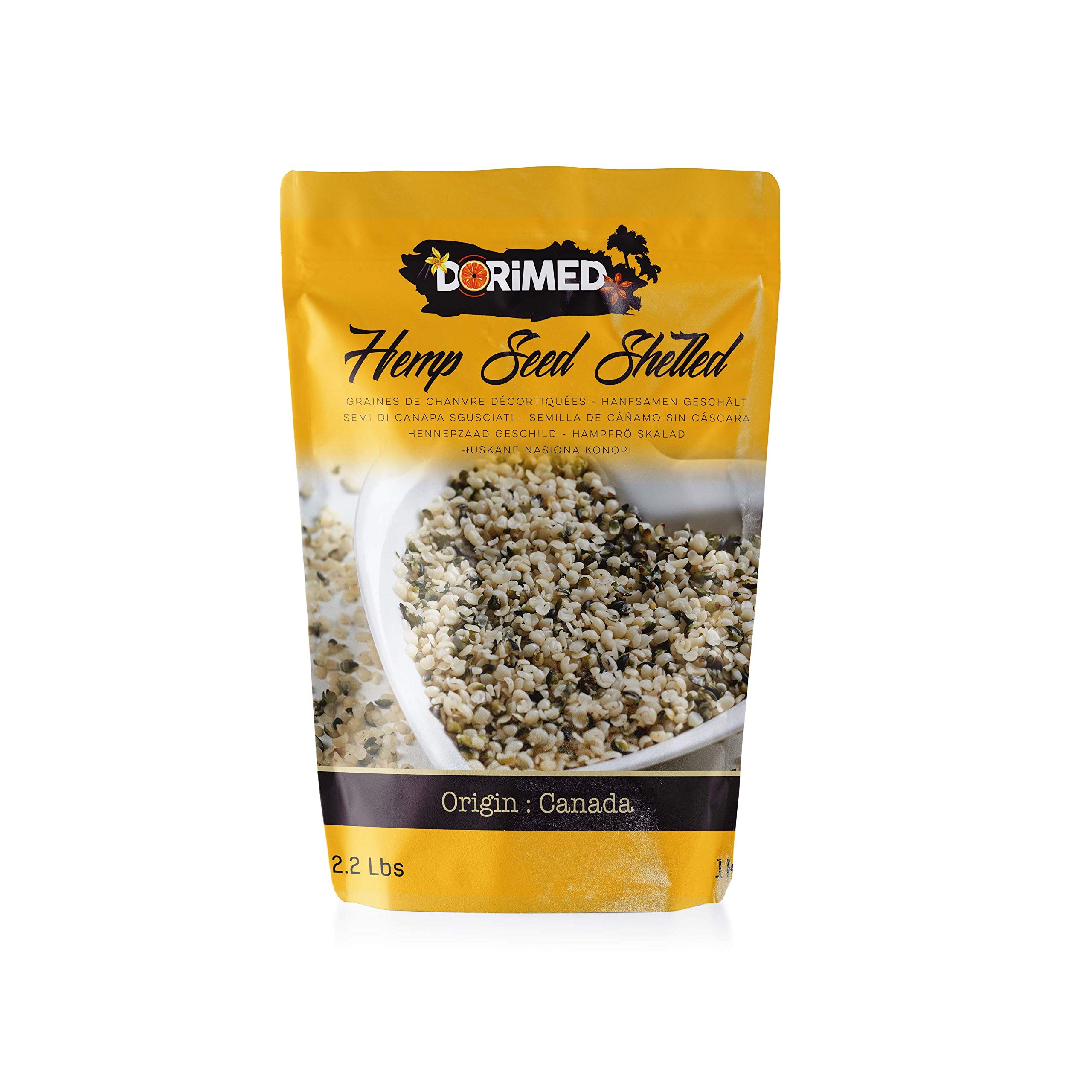 Semi Di Canapa Sgusciati 100% Naturali [1kg] Decorticati Crudi E Integrali. Vegan Food, Ricco Di Proteine, Perfetto Per Colazione, Seeds Proteici A Basso Contenuto Di Carboidrati – Dorimed