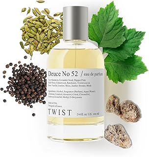 Deuce No. 52 - Eau De Parfum Inspired by Tuxedo Vest, Long-Lasting Perfume for Women & Men, Paraben Free, Vegan, Clean Ingredients, Unisex Fragrance - Spray 100 ml | 3.4 fl. oz.