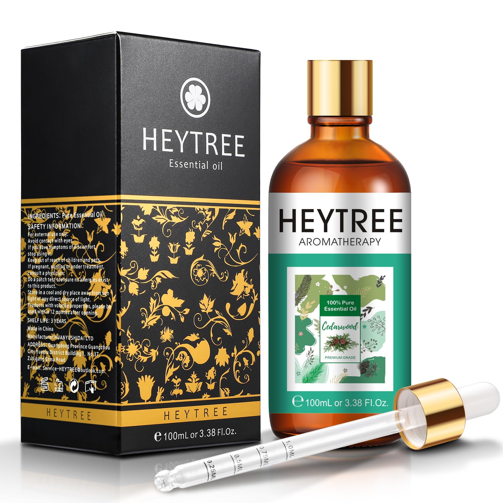 Cedarwood Essential Oil 100ml - Perfect for Aromatherapy, Diffusers, Humidifier - Drive Buzzing Beasties- Candle and Soap Making