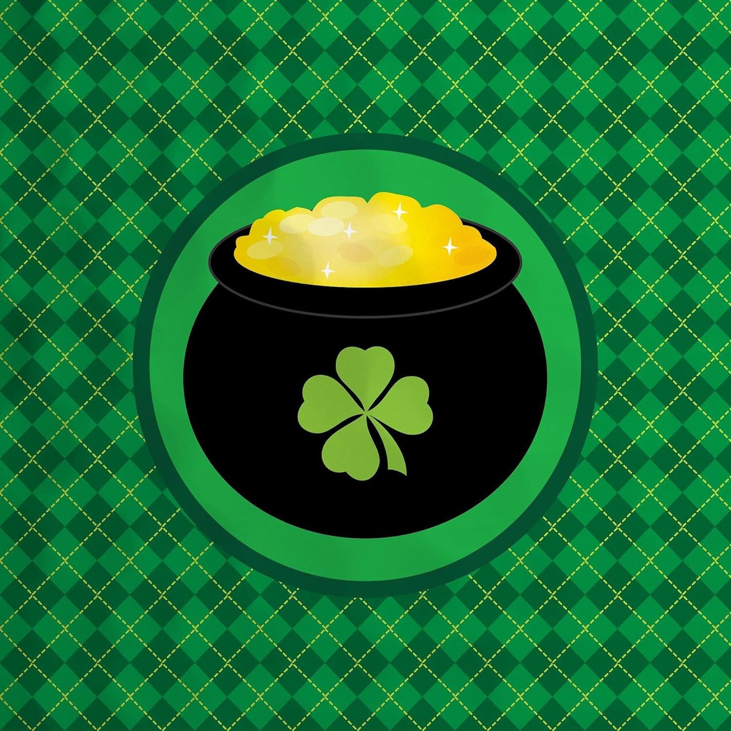 CafePress Pot of Gold On Plaid Background Golf Balls (Pk of Novelty Golf Balls (Pk of 12)