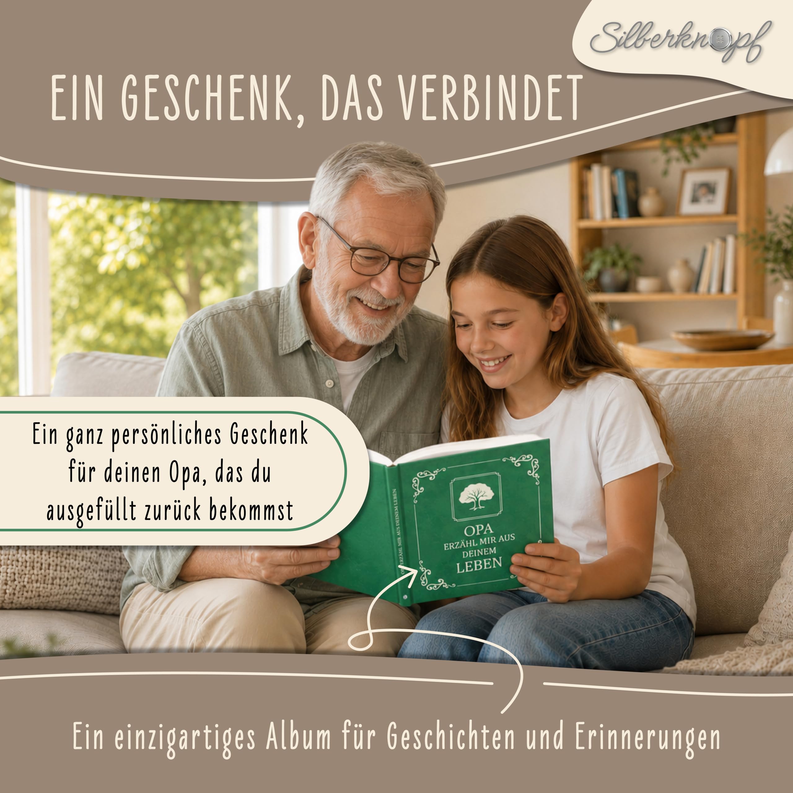 Opa erzähl mal | Erinnerungsbuch zum Ausfüllen | Das besondere Opa Geschenk zum Geburtstag und Weihnachten | Opa erzähl mir deine Geschichte - die einzigartige Geschenkidee für Opa