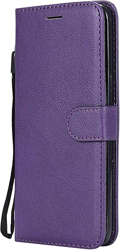 Samsung Galaxy S8   S8 Plus  LederhA lle  Docrax Handy HA lle Leder Klappbar Brieftasche SchutzhA lle mit Kartenfach Magnetisch StoAYfest HandyhA lle Flip Case fA r Samsung Galaxy S8   S8Plus  G955 DOKTU46940 Violett