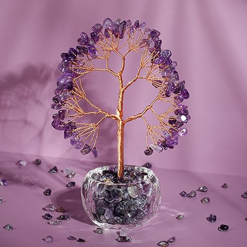 Miniatura 3 de ZenBless Árbol de dinero de cristal curativo de citrino, árbol de 7 chakras, árbol de la vida, cristales falsos, árbol bonsái, Feng Shui, Reiki,
