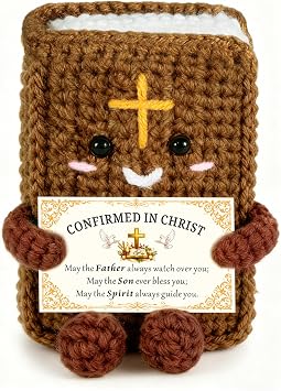 Confirmation Gifts for Women Men - Handmade Christian Bible Crochet