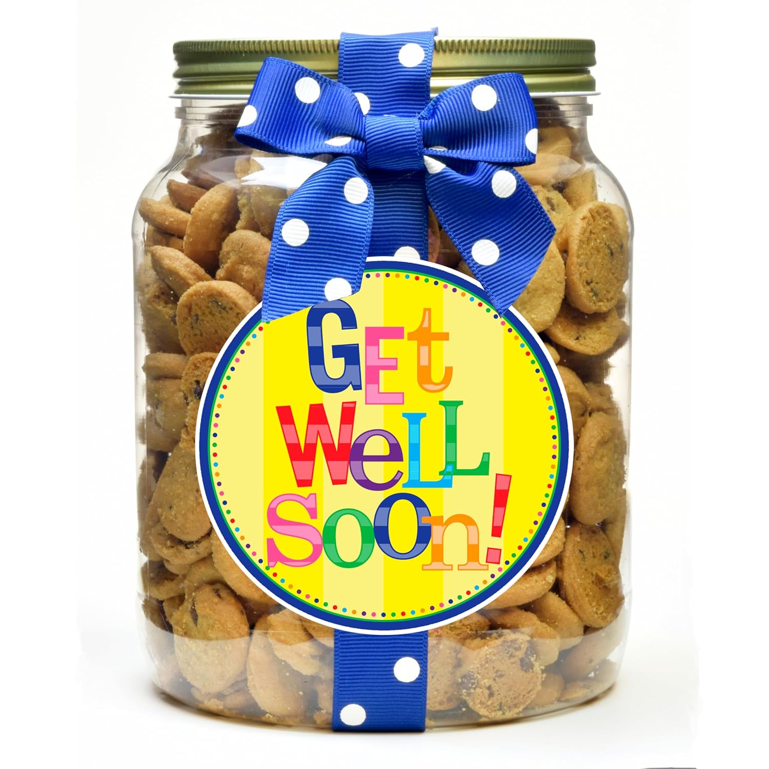Nam's Bits Chocolate Chip Cookies - Get Well Soon Half Gallon Jar - GWS