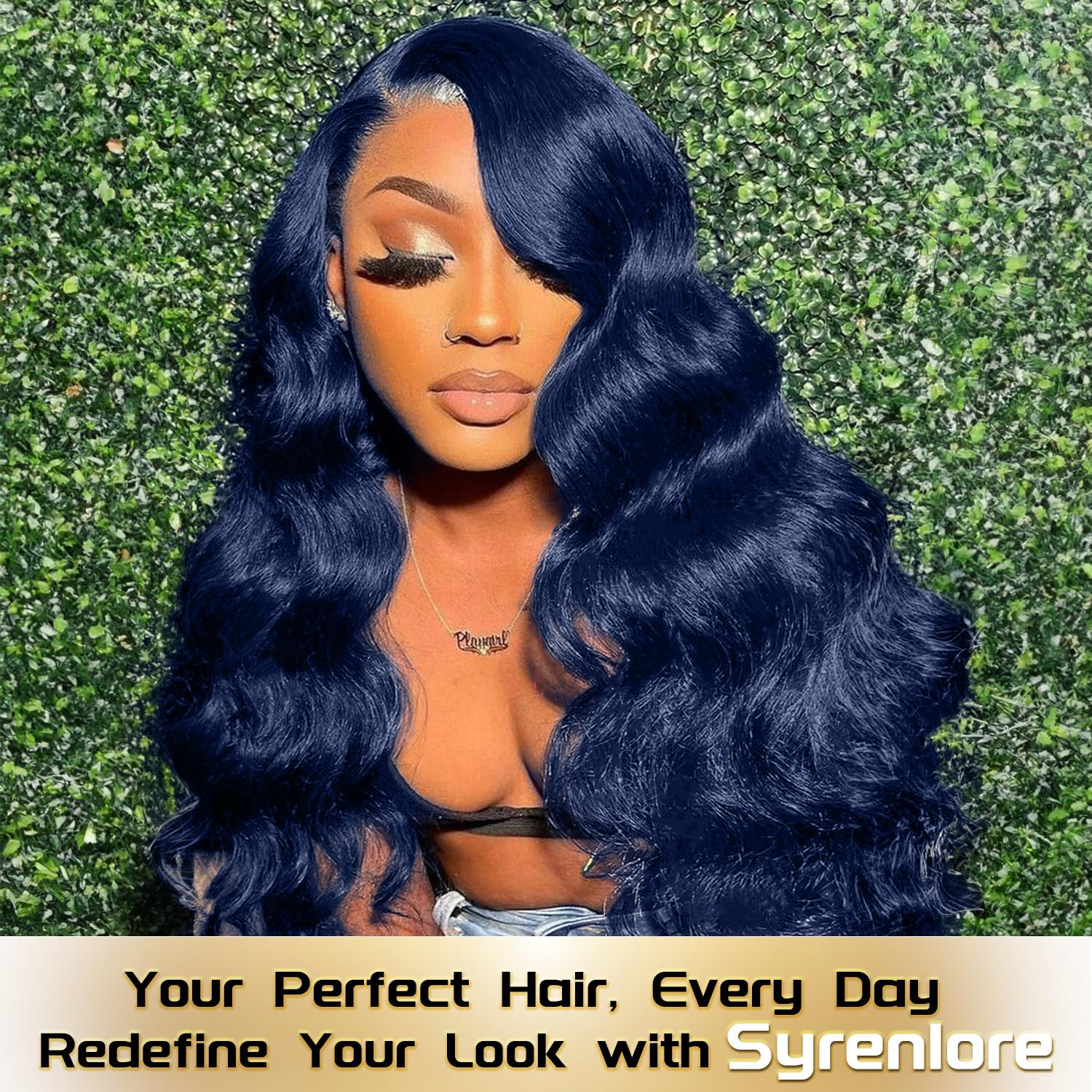 Amazon.com : Dark Blue Body Wave 4x4 HD Transparent Lace Closure