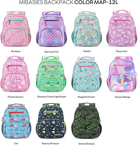 Miniatura 6 de Mibasies - Mochila para niños y niñas, mochila ideal para niños en preescolar, kínder y primaria, Cola de sirena