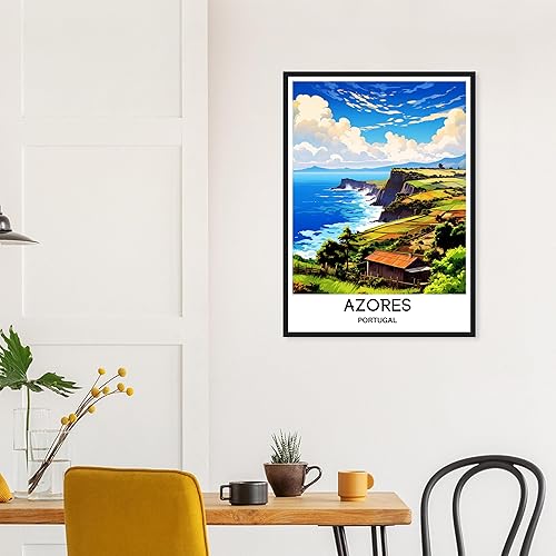 Miniatura 4 de Póster de viaje de Azores Impresión de viaje Azores Impresión de la isla de las Azores Viajes Azores Arte de pared Azores Pintura Azores Portugal