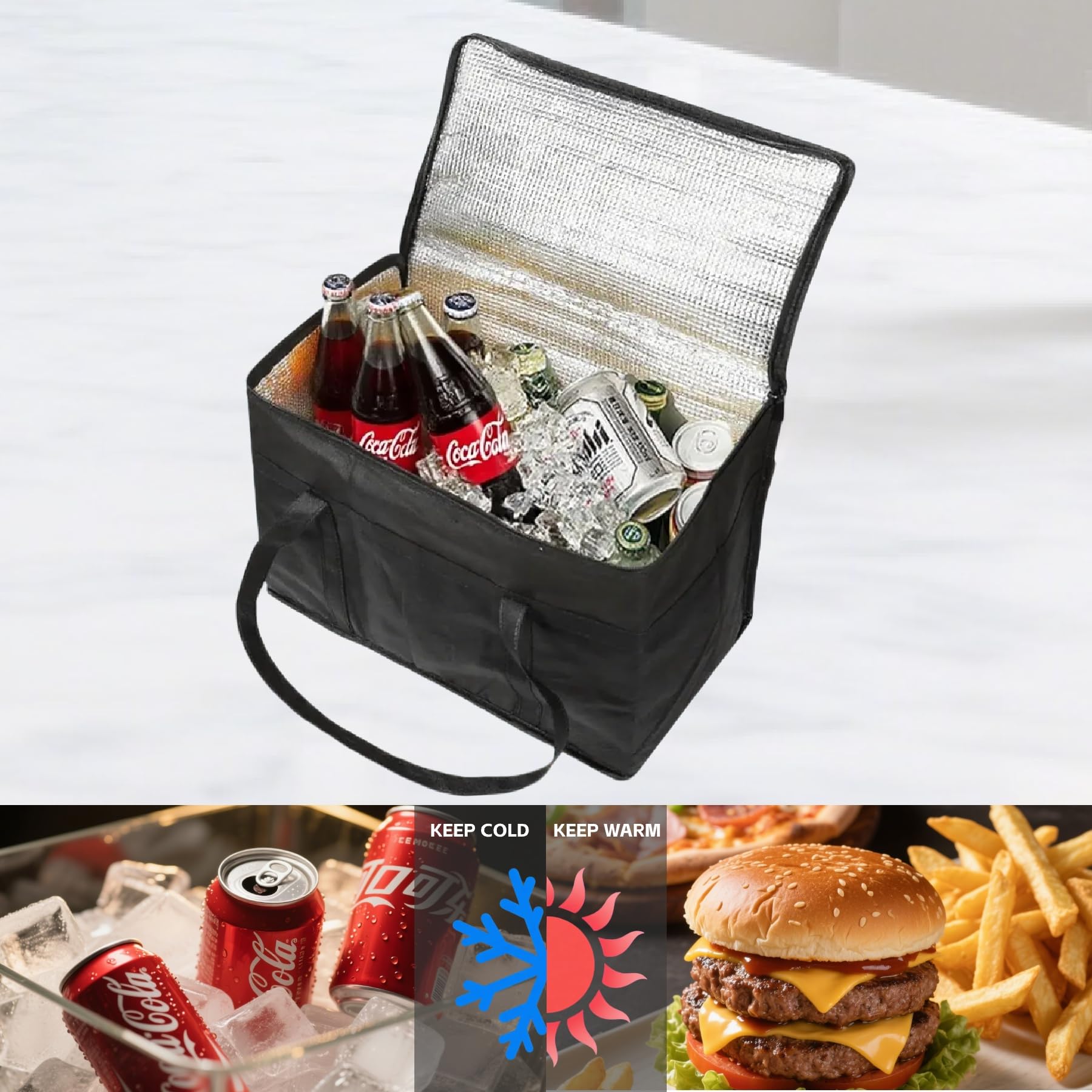 2 Pz Borsa Frigo Borsa Frigo Termica Borsa Da Viaggio Adatte Camping Pique Nique Lavoro Consegne