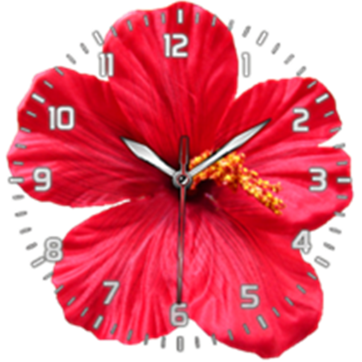 Desktop Flower Clock Wallpaper