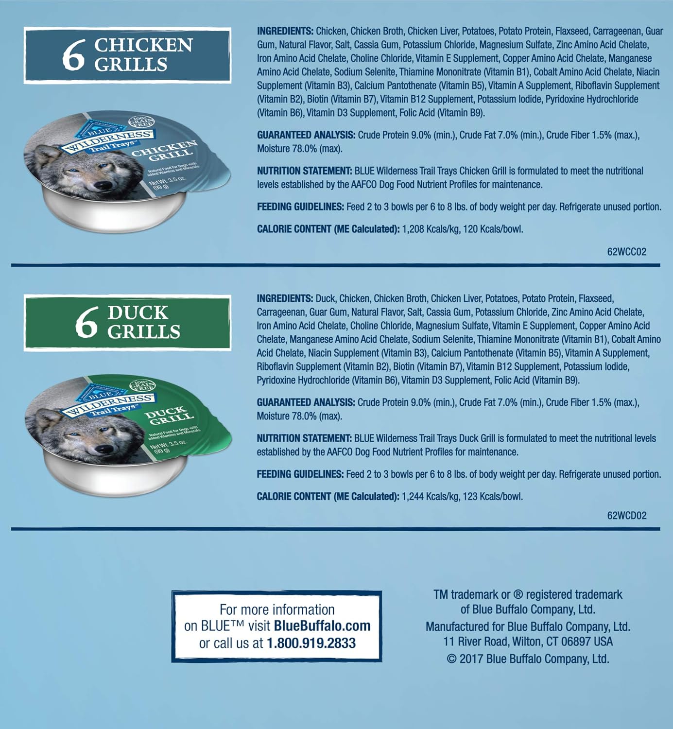 blue wilderness trail trays