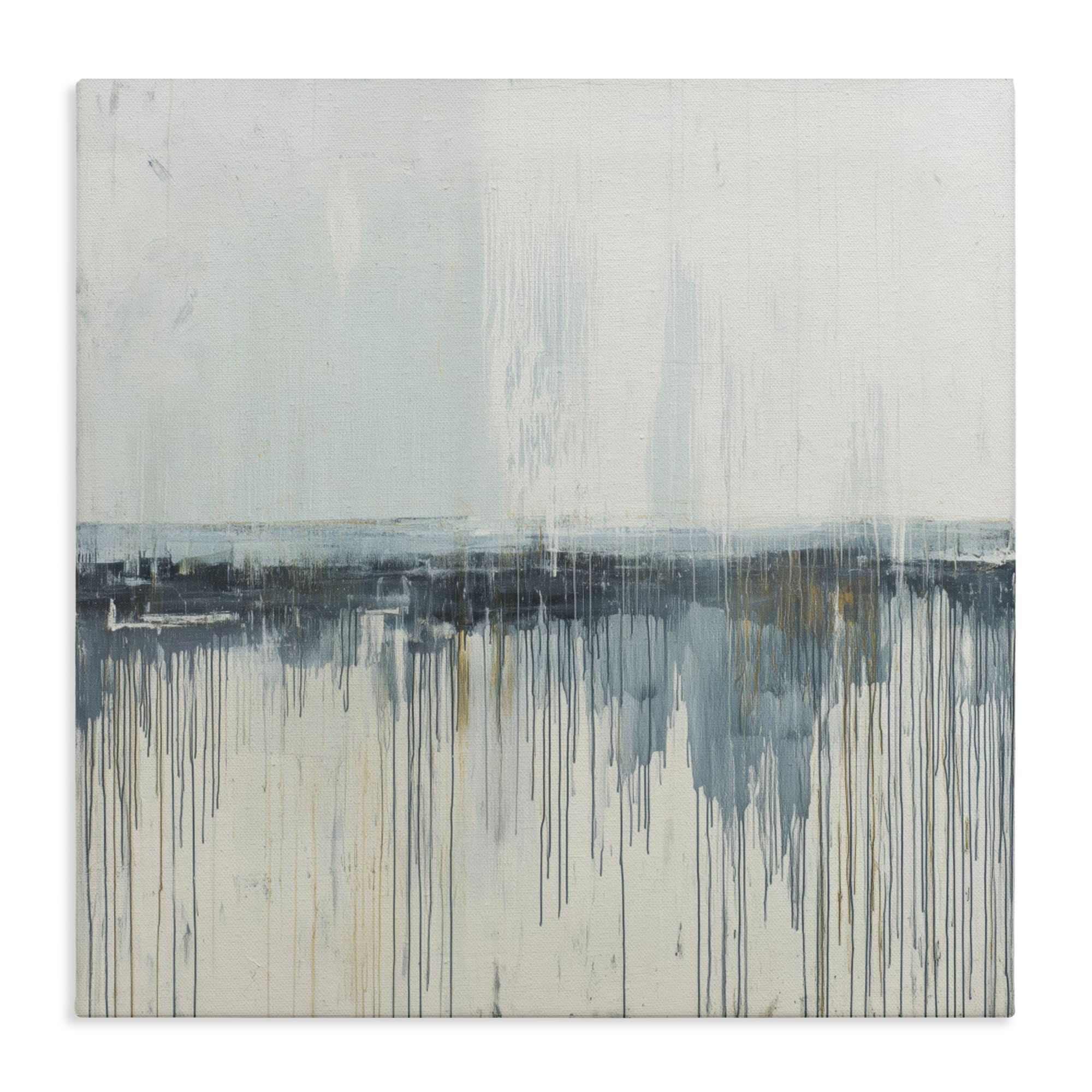 Stupell Industries Acrylic Drift Horizon Calm 'Acrylic Drift Abstract'| Canvas Art