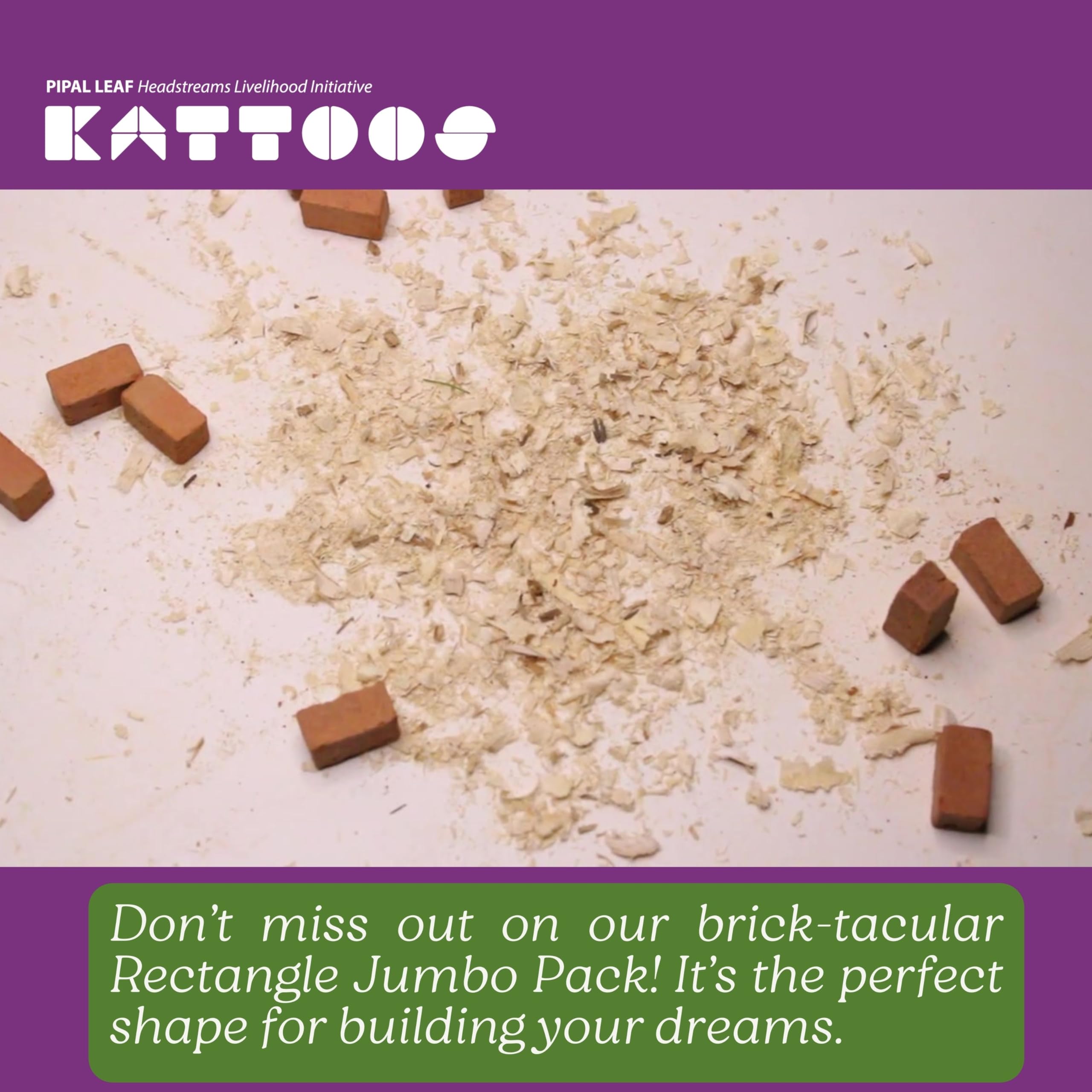 Kattoos Rectangle Miniature Terracotta - Reddish Brown Bricks, 390 nos. (330 Rectangle + 60 Other Shapes) Educational Building Toys for Kids, Birthday Gifts, Dioramas, Model Making - Image 9 thumbnail
