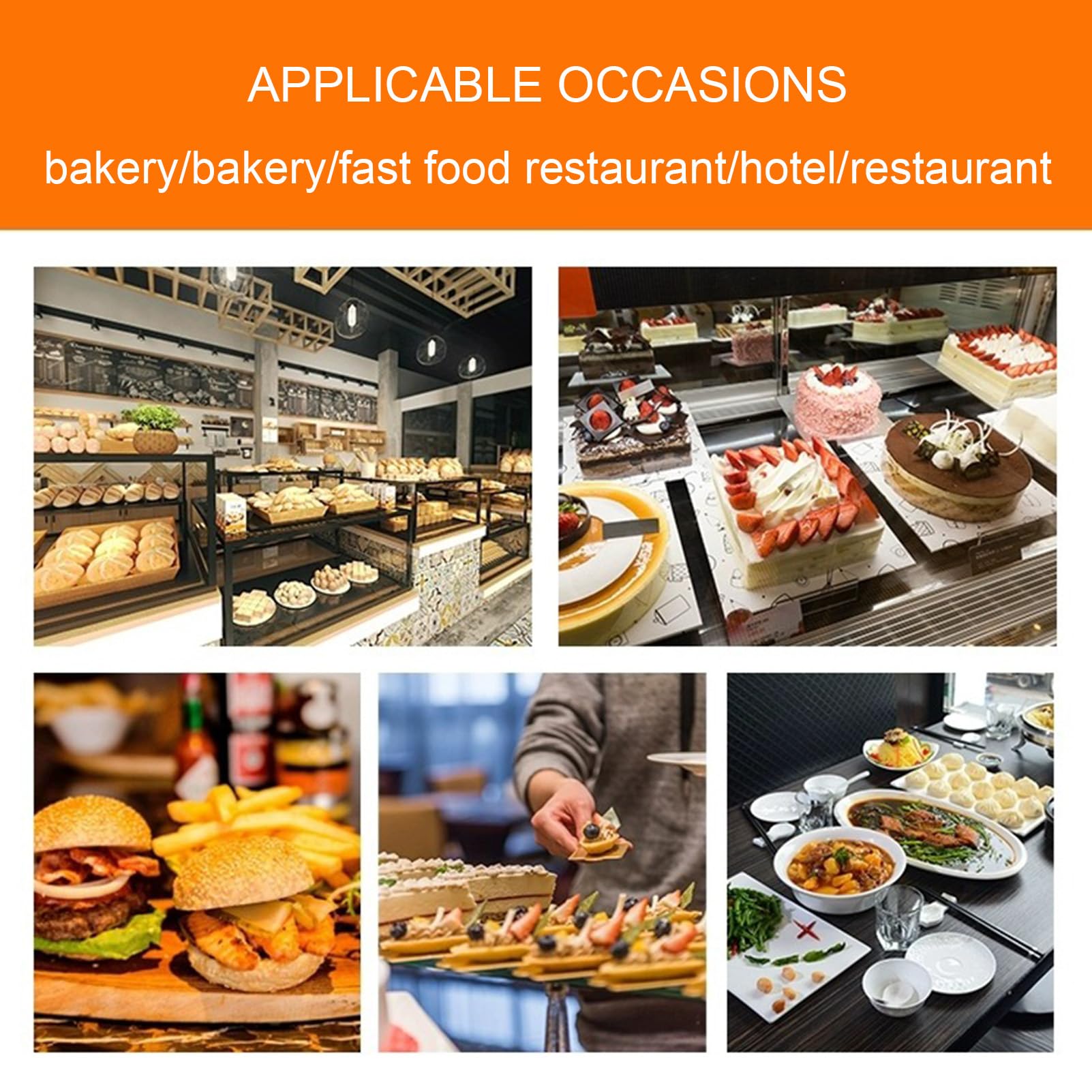 Étagère de boulangerie commerciale en acier inoxydable avec roulettes de frein, support robuste pour pain, cuisine, restaurant, cafétéria, idéal pour la pâte, la pizza, les plateaux de cuisson et de