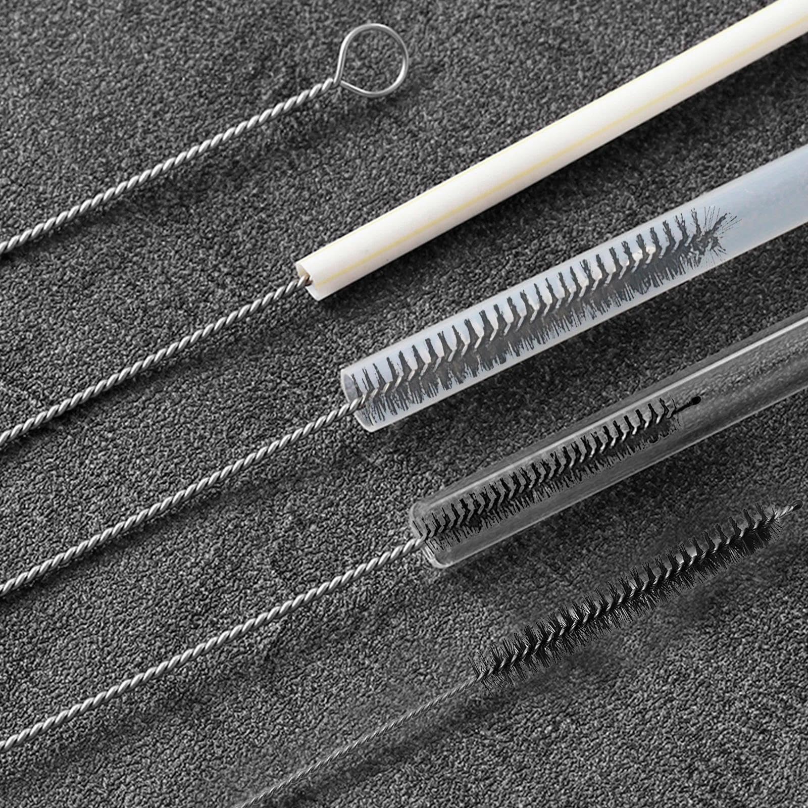Scovolino per Bottiglie - Set di Spazzole per Pulire in Nylon 13 Pezzi per Macchine da Caffè, Tubi per Latte, Teiere e Beccucci
