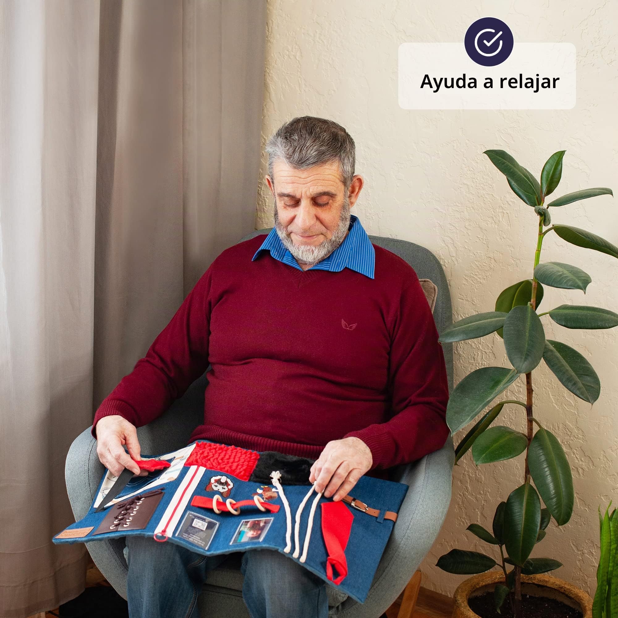 Manta Sensorial Para Demencia | Actividades Reconfortantes Y Relajantes Para La Demencia De Personas Mayores | Ayuda Para Alzheimer, Demencia, Asperger, Autismo Y Ansiedad