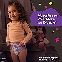 Vista 3 de Pull-Ups pañales de entrenamiento para la noche para niñas, 2T-3T, 68 unidades (el empaque pueden variar)