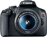 Vista 2 de Canon Cámara DSLR EOS Rebel T7 con lente EF-S 0.709-2.165 in f/3.5-5.6 is II + 2 x 64 GB de memoria + funda + filtros + trípode + más