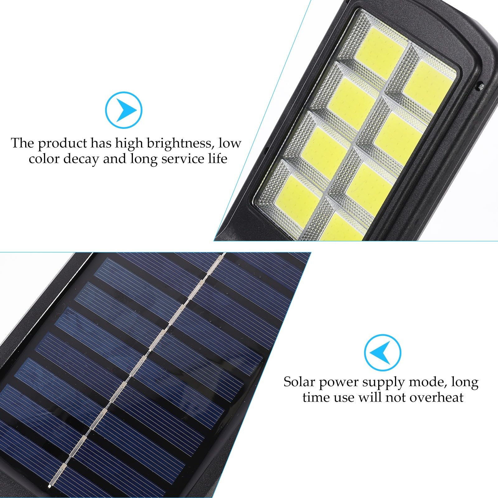 Zerodeko Outdoor Solar Wandleuchte mit Bewegungssensor LED Solarleuchte aus Abs für Garten und Terrasse Wetterbeständig und Robust