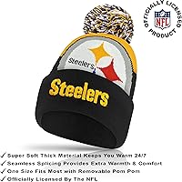 Vista 124 de Ultra Game Gorro de invierno de punto súper suave oficial de la NFL con guantes extra cálidos para pantalla táctil