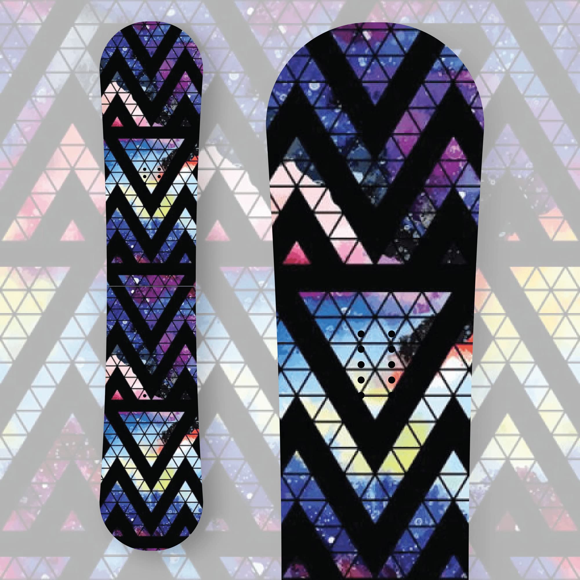 Generico Adesivo Tavola Snowboard Camo Space Personalizzata Wrapping Stickers Decal Rivestimento Snow LOLLOMOTO