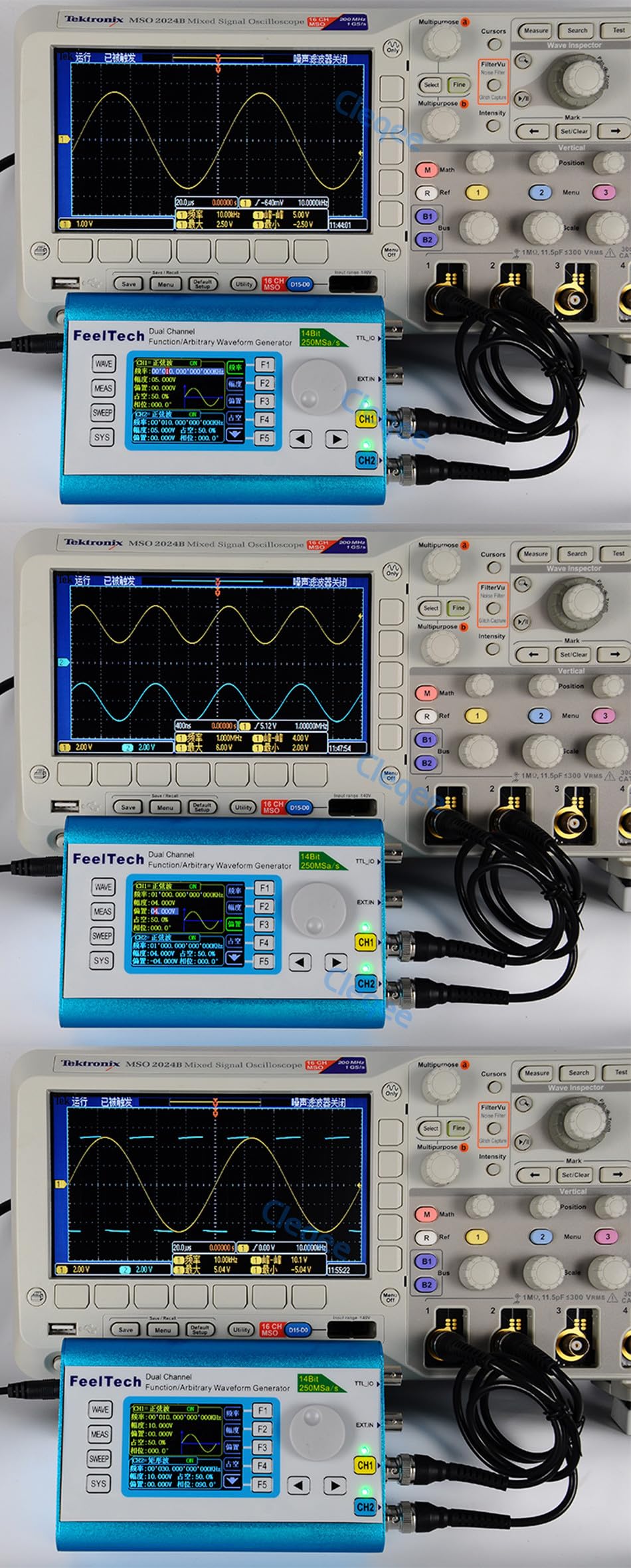 Industrial Signal Generator FY2300H 25/30/40/50/60M Dual CH DDS Function Arbitrary Waveform Signal Generator Counter/Source 250MSa/s Sweep/Frequency Meter Counter(FY2300H 60Mhz)