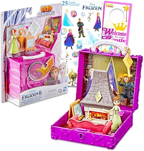 Disney Frozen Pop Adventures - Juego para niñas - Paquete con figura de Anna, escena de juego, libro para colorear Frozen y colgador de puerta de disponible en Yaxa Colombia