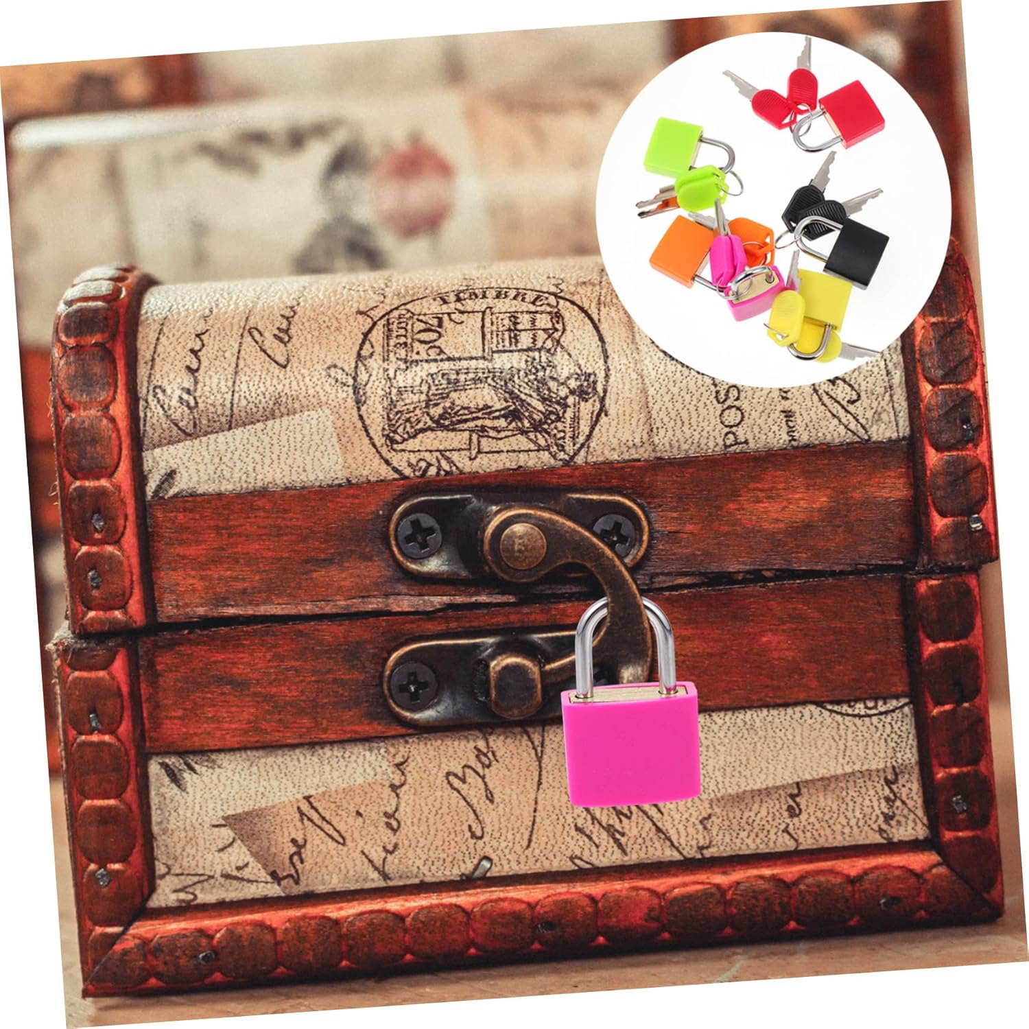 ARTIBETTER 30pcs Padlock Key Travel Lock for Luggage Diary Backpack and Drawer Security