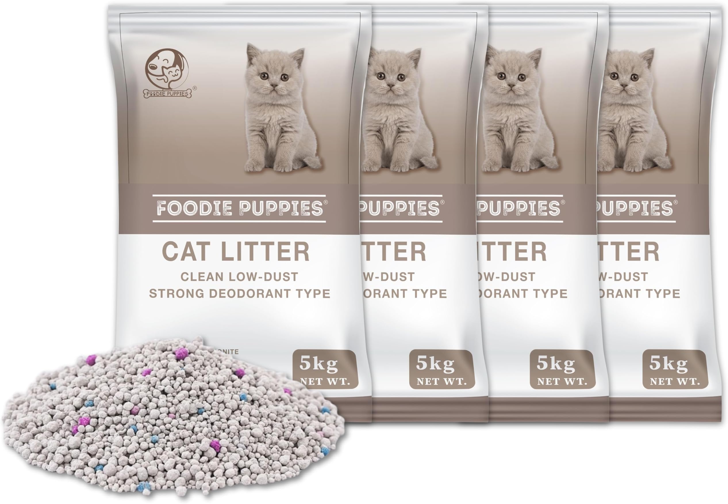 Image showcasing Buy Foodie Puppies Natural Bentonite Cat Litter - 20kg with Lavender ...
