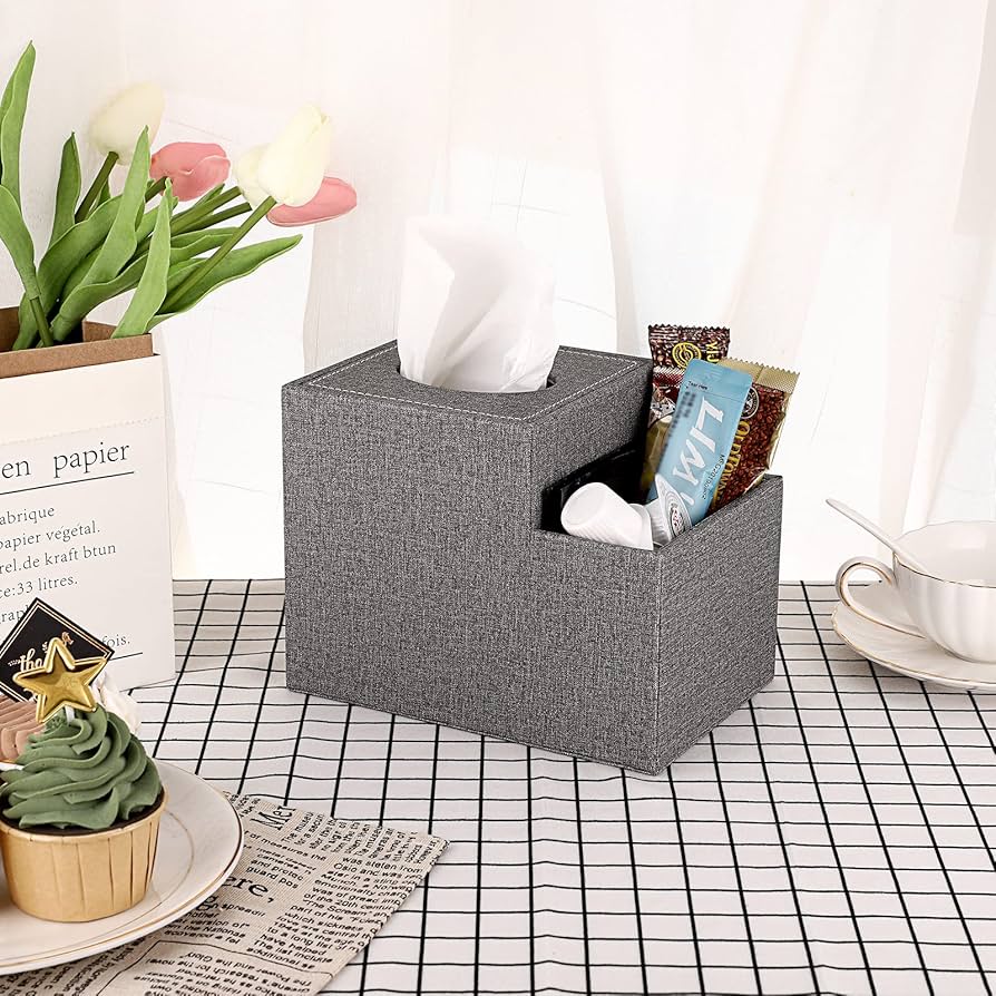 小物 HUMAN MADE Tissue Box Grey Amazon.com: Sumnacon Square Linen Tissue Box Cover - Stylish