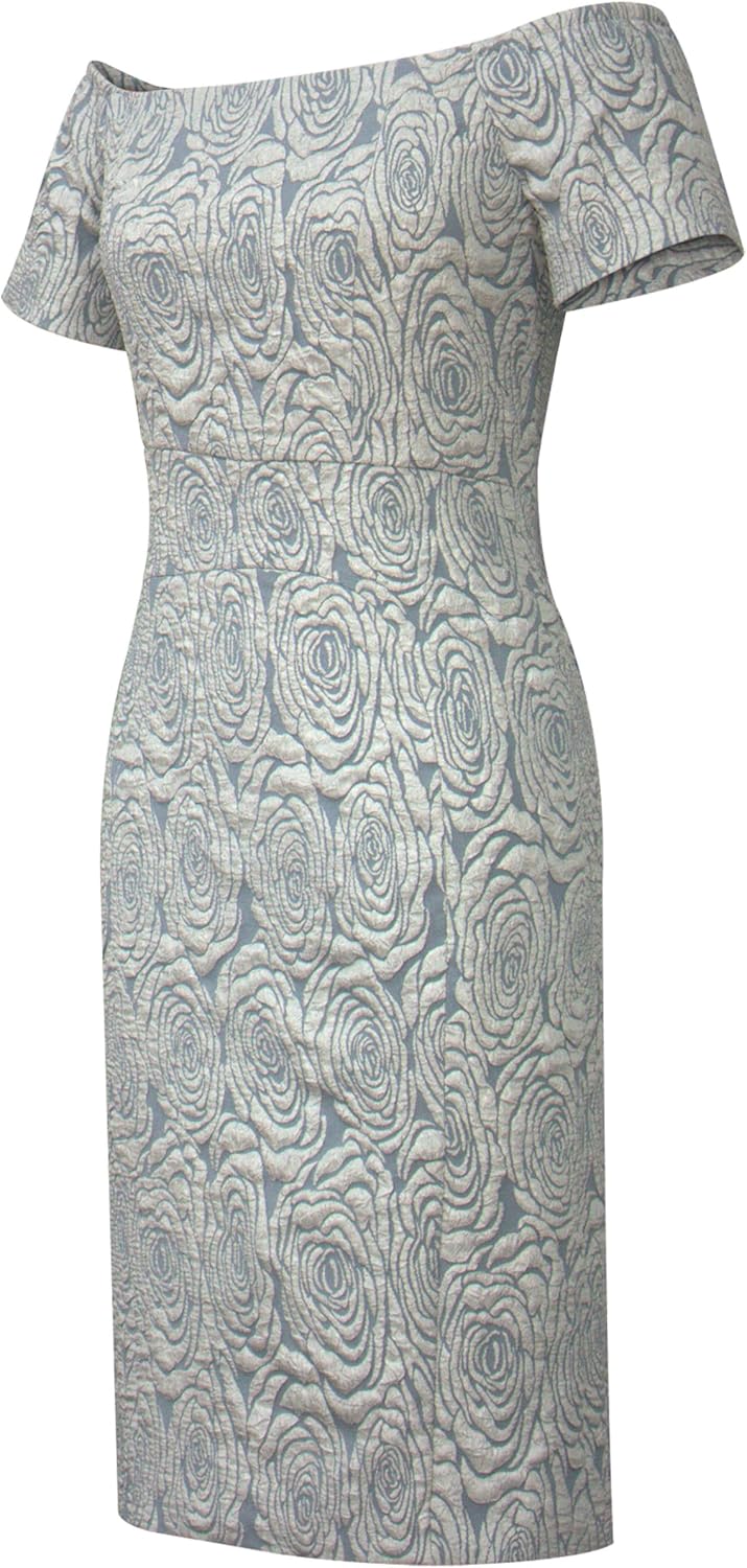 CHIC STAR Womens Embossed Jacquard Shawl Dress - Image 2