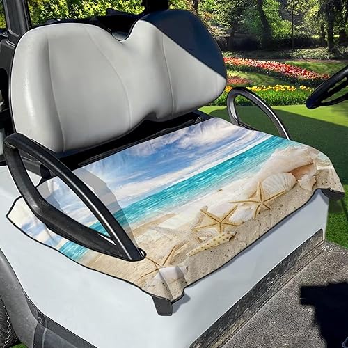 Yewattles Funda de asiento de carrito de golf, toalla portátil para asiento de coche, ajuste universal, carrito de golf de 2 asientos