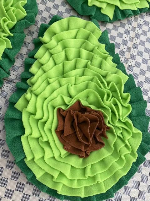 Foto 2 de 8 de 2 Alfombrillas Pequeñas con Forma de Aguacate y Colores Verdes para Perros Pequeños, Gatos, 41 X 30 Cm