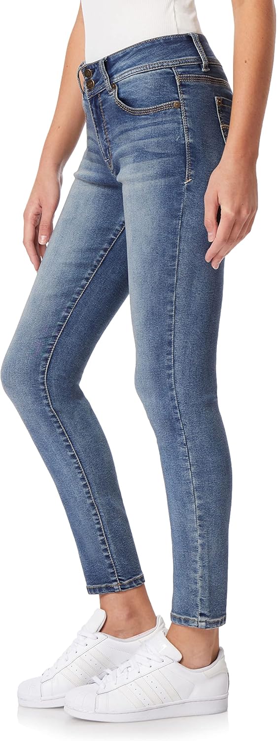WallFlower Women’s Ultra Fit Mid-Rise Insta Soft Denim Juniors Jeans (Also Available in Plus Sizes)