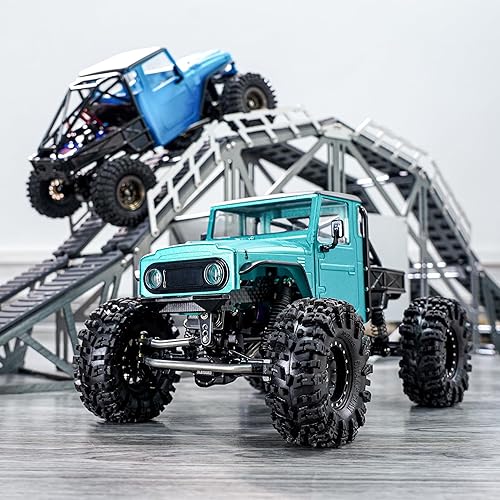 Miniatura 7 de INJROA IR40 - Carcasa de camión con jaula de tubo para 118 TRX4M Defender Bronco Upgrade Part(verde)