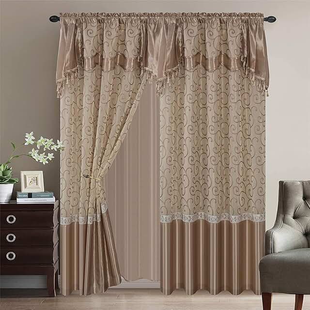 sheer curtain valances