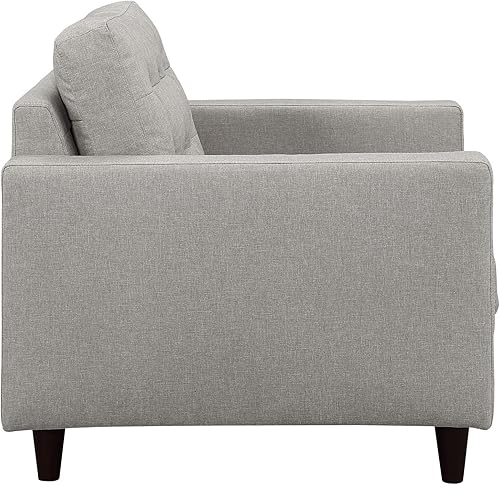 Miniatura 76 de Modway Sofá biplaza Empress en tela tapizada moderna de mediados de siglo, gris Gris,Laguna,Gris,claro,Celeste,verde azulado,Beige,Atomic Rojo