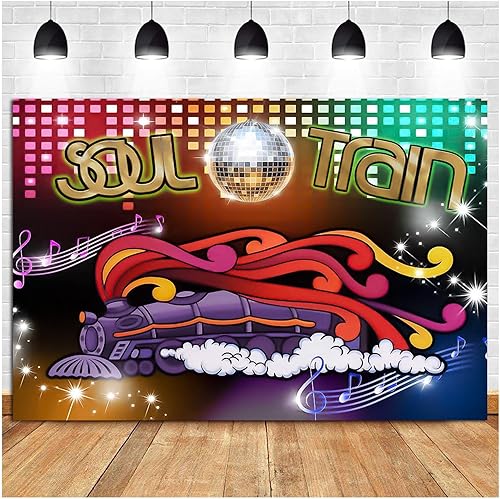 Decoración de fiesta de baile de discoteca de 9 x 6 pies de los años 70 y 80, fondo para fotos, fondo de fotografía con temática de los años 70,