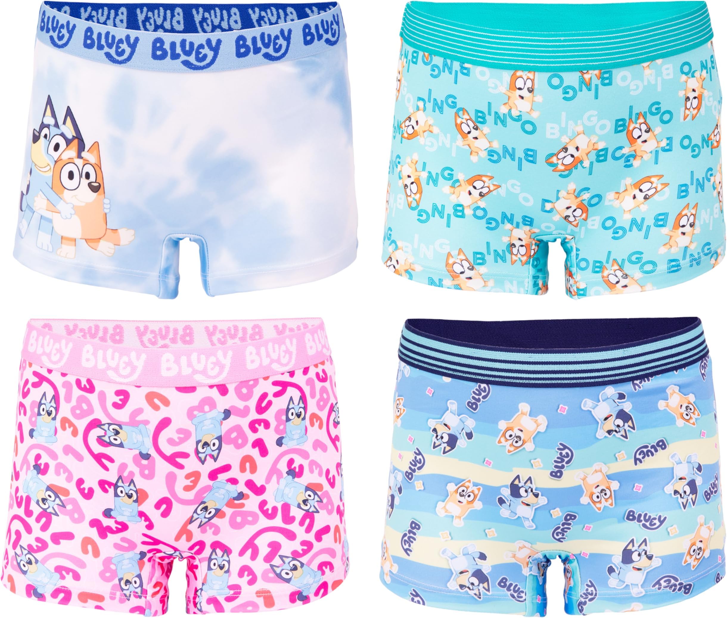 100% Soft Combed Cotton 10-Pack Underwear, Sizes 2/3T, 4T, 4, 6, and 8