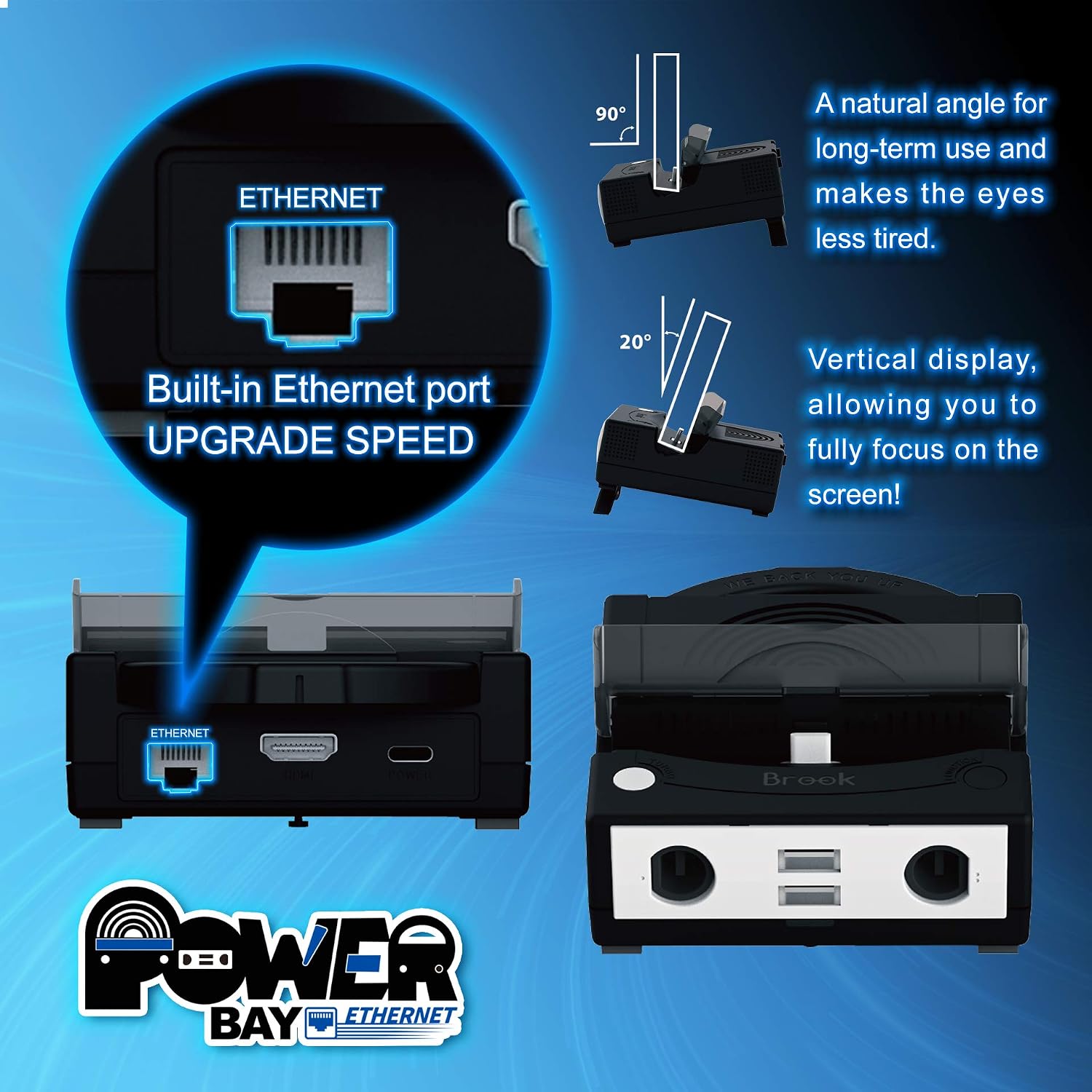 Flash Deals - 60% OFF Brook Power Bay Ethernet Portable Fast Charging Dock Stand Docking Station for NS Switch Built in Ethernet Port GC Controller inputs Support HDMI Output Stable Network Connection Lower Ping Flash Deals - 70% OFF Brook Power Bay Ethernet Portable Fast Charging Dock Stand Docking Station for NS Switch Built in Ethernet Port GC Controller inputs Support HDMI Output Stable Network Connection Lower Ping