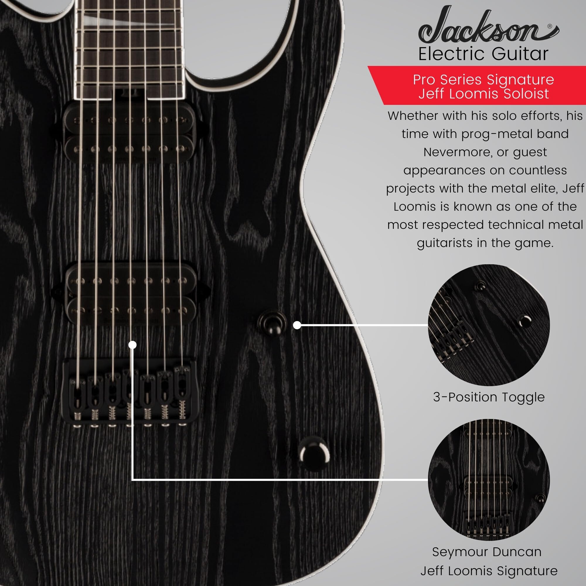 Amazon.com: Jackson Pro Series Signature Jeff Loomis Soloist SL7