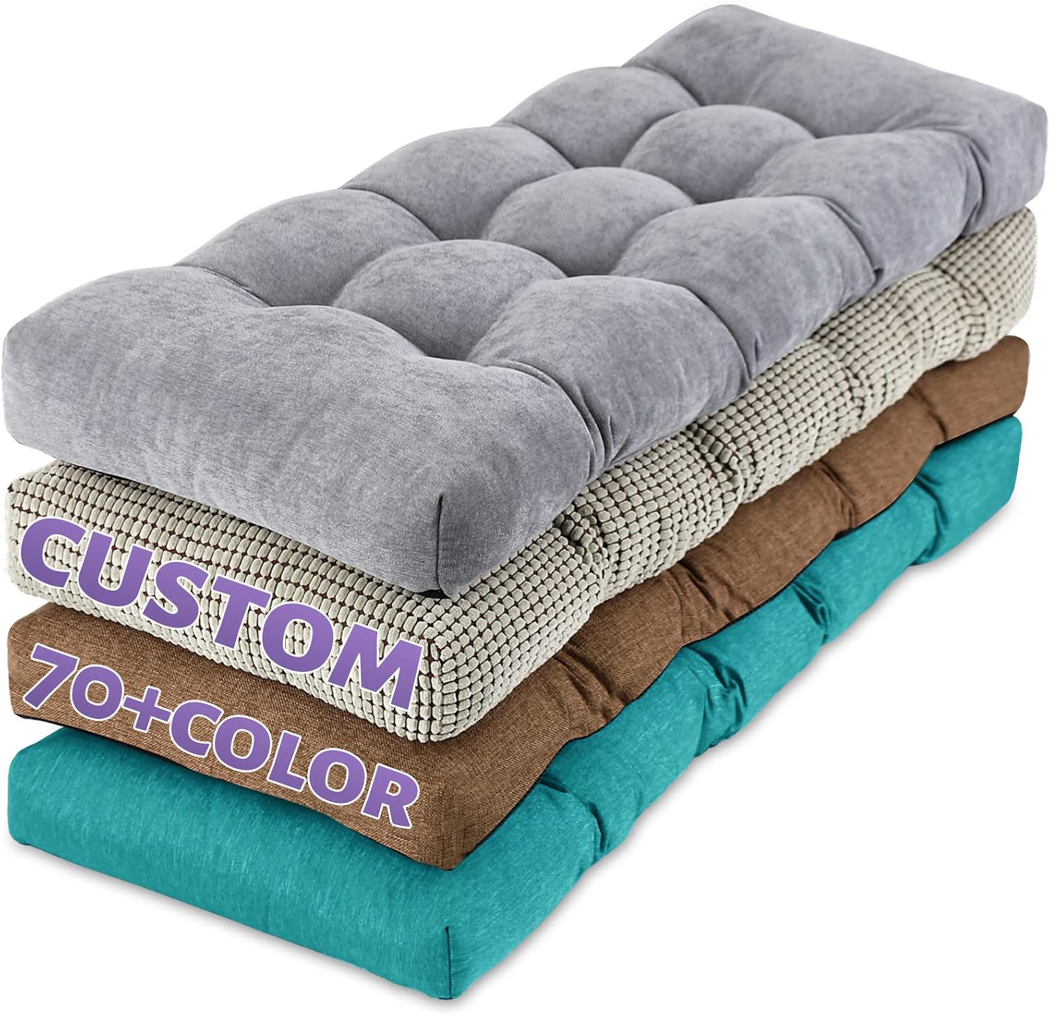 Sutteles Bench Cushion Window Seat Cushions Indoor,Bench