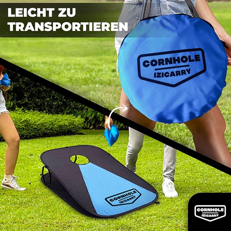 Original Cup Cornhole Spiel 90x60 cm - 2 tábla + 8 zsák szett kültéri játék - Cornhole Izicarry
