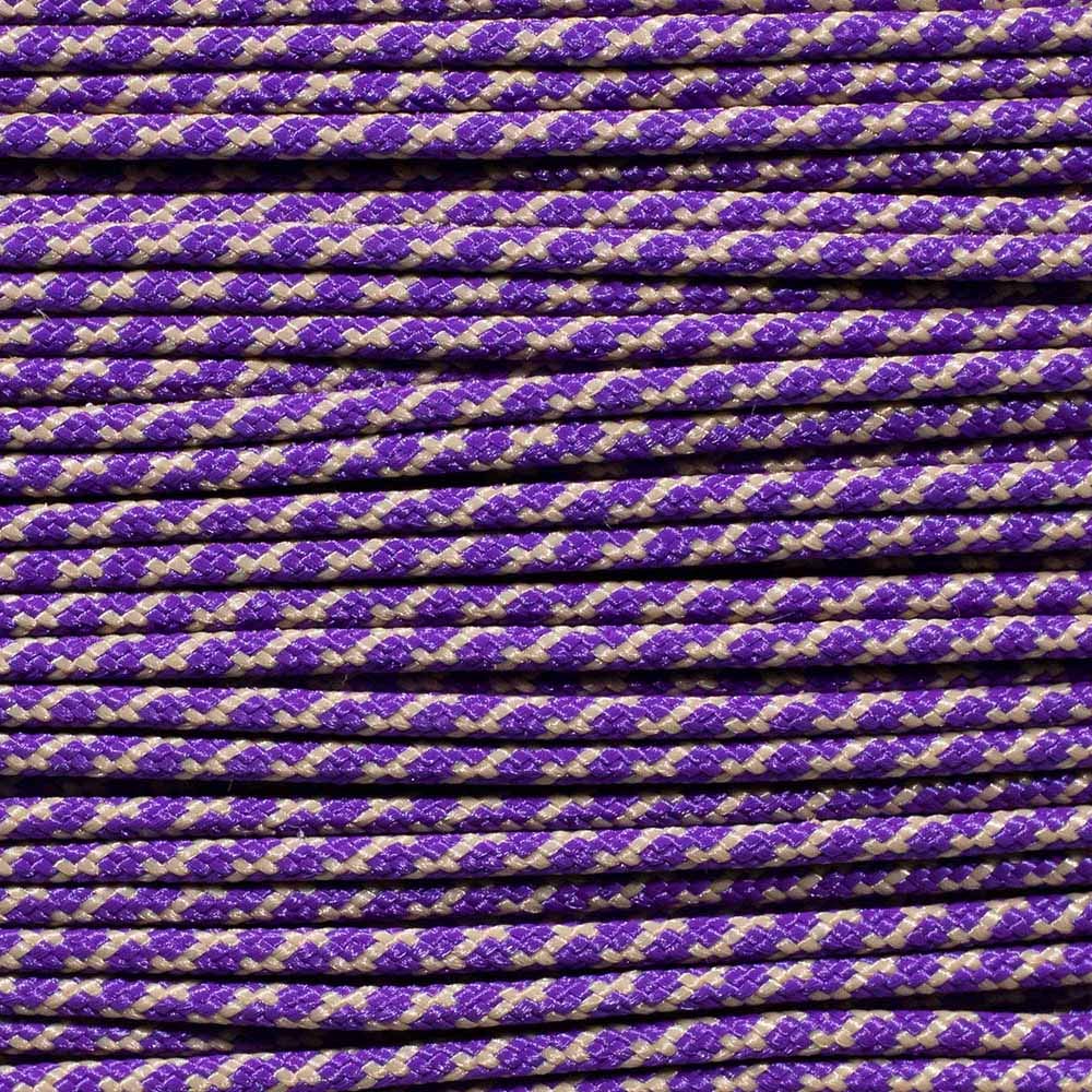 Paracord Planet Dyneema Speed Lace, 1,8 mm, unzerbrechliche und leichte Faser, Violett & Beige, 250 Feet