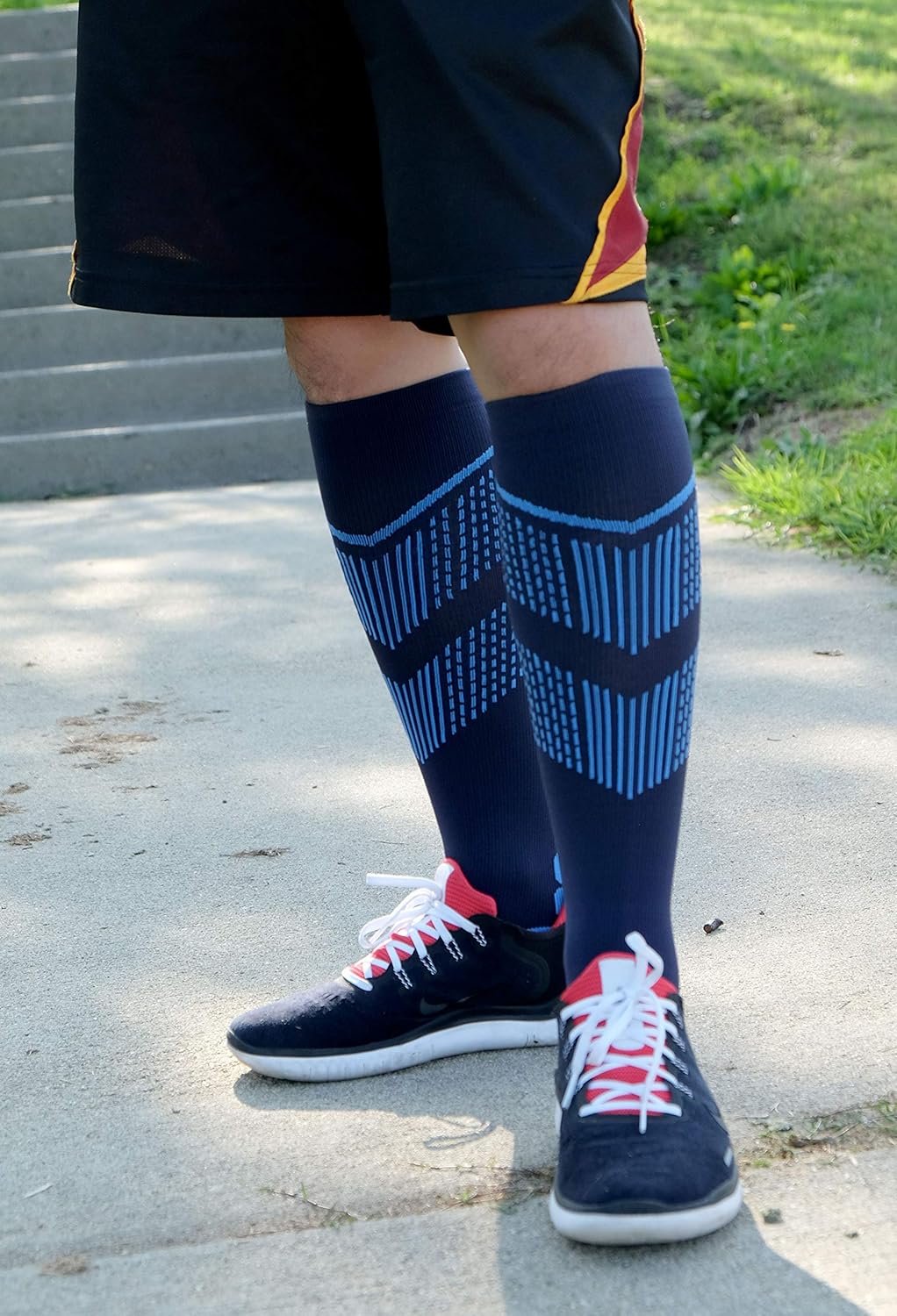 Athletic Compression Socks Designed for Sport Basketball Running Workout Gym - Image 8