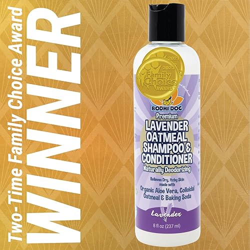Miniatura 2 de Bodhi Dog Champú y acondicionador orgánico de avena para perros  Fórmula desodorizante hipoalergénica para perros, gatos y mascotas  Tratamiento de