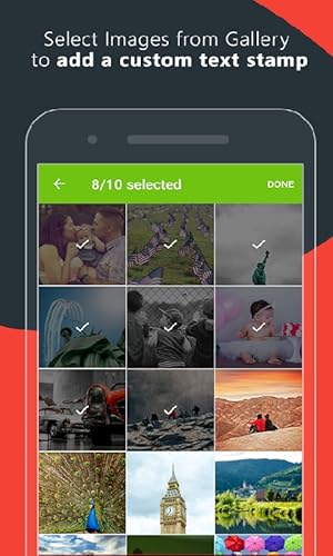 Adicionar texto e carimbo de data / hora em fotos da galeria